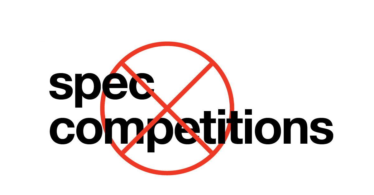 professional designers do not participate in spec competitions