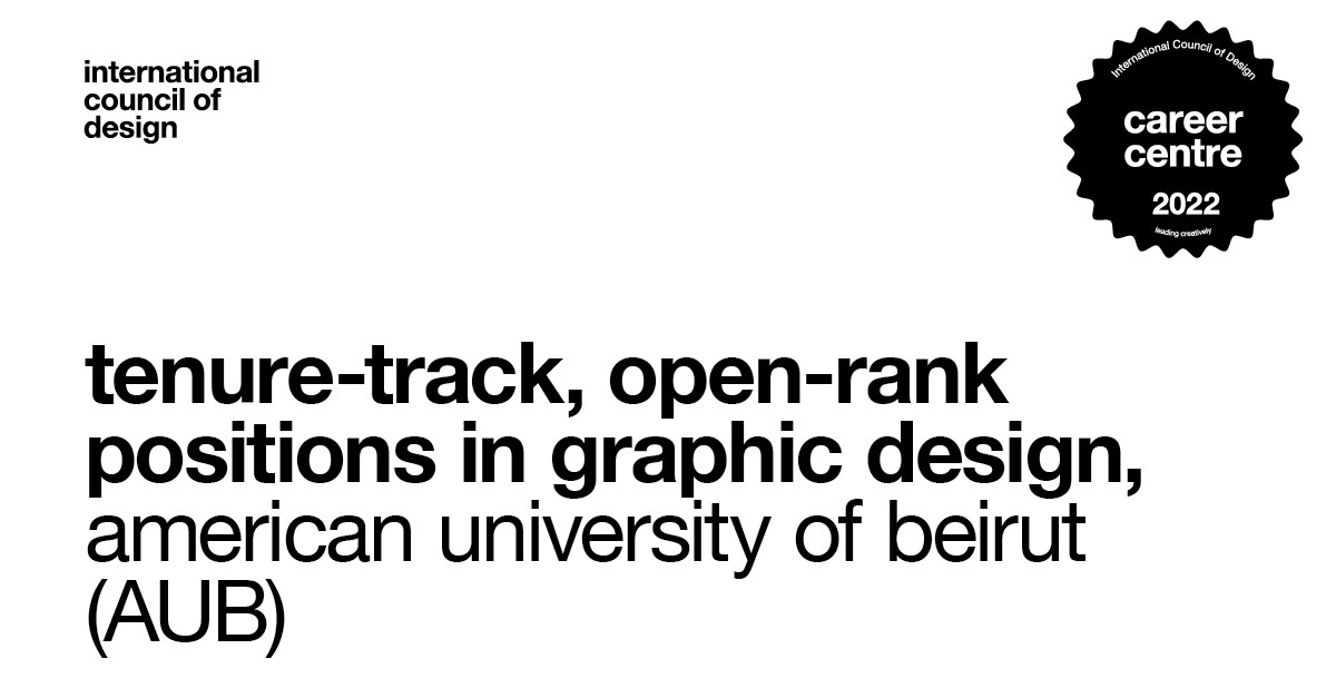 tenure-track, open-rank positions in graphic design
