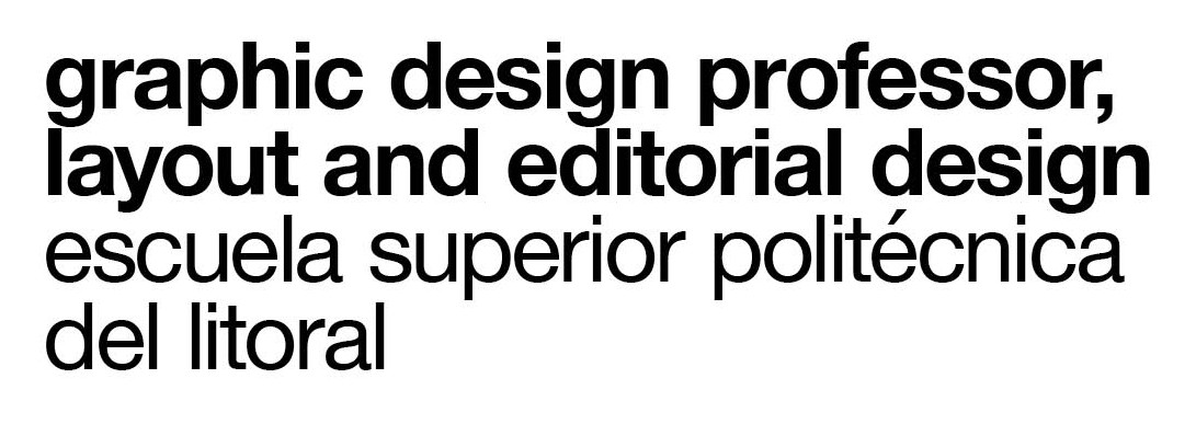 CC: graphic design professor, layout and editorial design