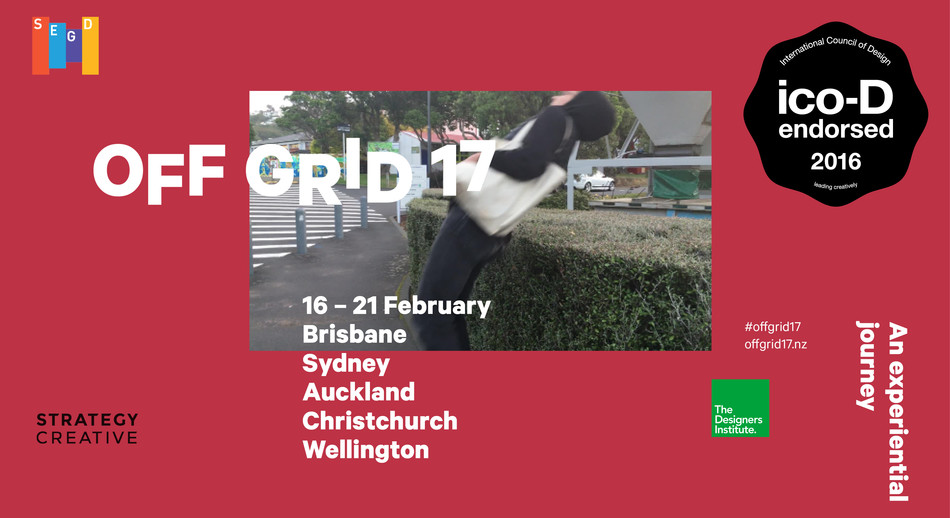 Off Grid 17 is an international event from the Society for Experiential Graphic Design (SEGD) and The Designers Institute of New Zealand exploring the intersection of communication design and the built environment.