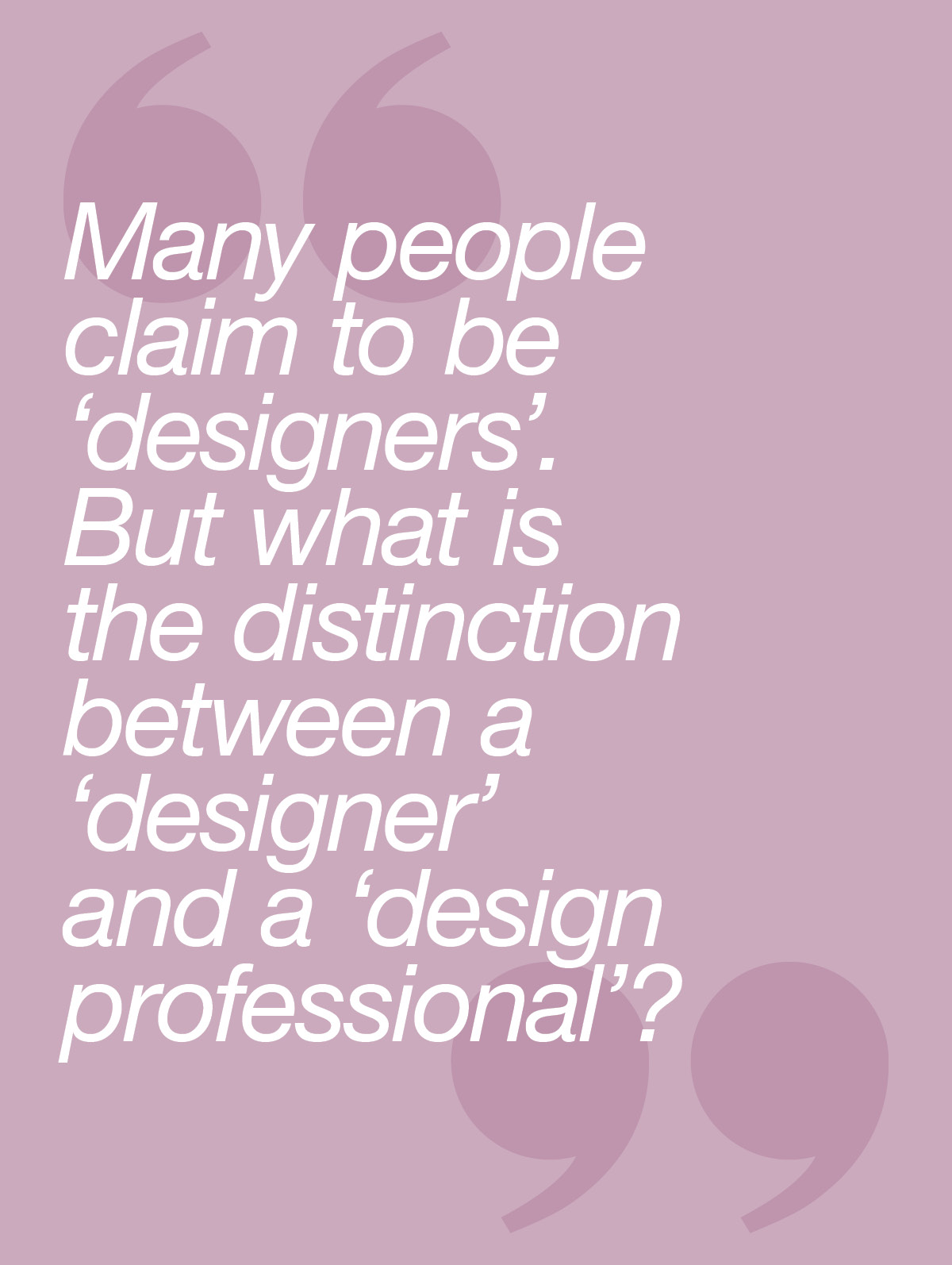 design professionalism: standards of professional conduct