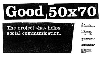 Milan (Italy) - Icograda is pleased to announce its endorsement of Good 50x70, a new Italian-led project to promote innovation in the field of social communication.