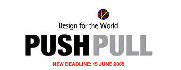 Barcelona (Spain) - Based on the response and requests from the design community, Design for the World has extended the deadline for participation in the 'Push-Pull' pictogram project to 15 June 2008. The project is soliciting submissions to develop a 'pu