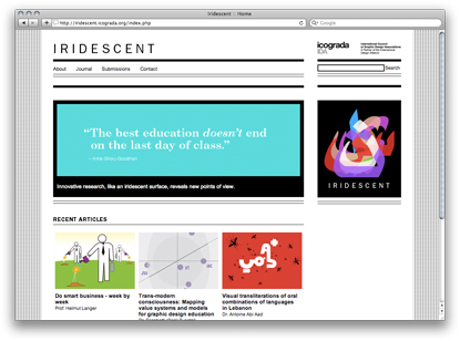 Iridescent: Icograda Journal of Design Research launched