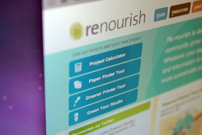 Graphic design resource Re-nourish joins the Environmental Paper Network