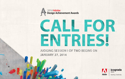 Icograda and Adobe are very pleased to announce the call for entries for the fourteenth annual Adobe® Design Achievement Awards (ADAA)