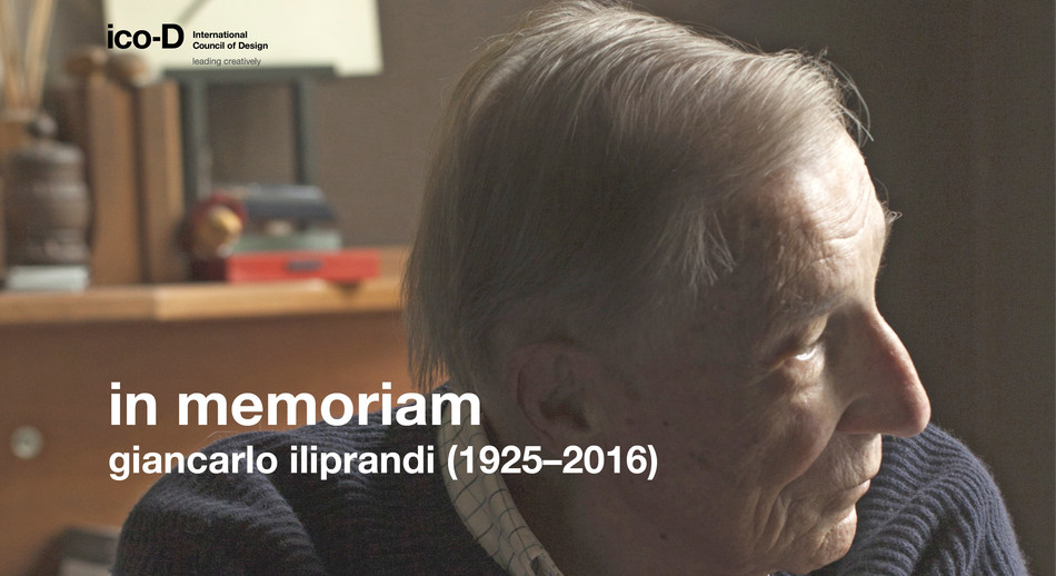 ico-D mourns the loss of Giancarlo Iliprandi, Icograda President (1991-1993)