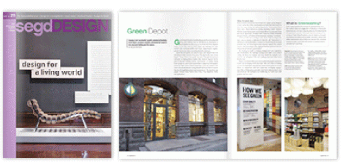 Washington, DC (United States) - segdDESIGN, the international journal of environmental graphic design published by the Society for Environmental Graphic Design, recently won awards from the American Society of Association Executives and Sappi Fine Paper