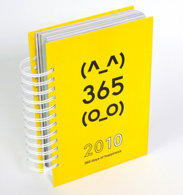 Tokyo (Japan) - The Japan Graphic Designers Association Inc. has launched a tear-off calendar for 2010 titled "(^_^)365(O_O)" dubbed as "Hello 365" featuring a different Japanese designer for each day of the year.