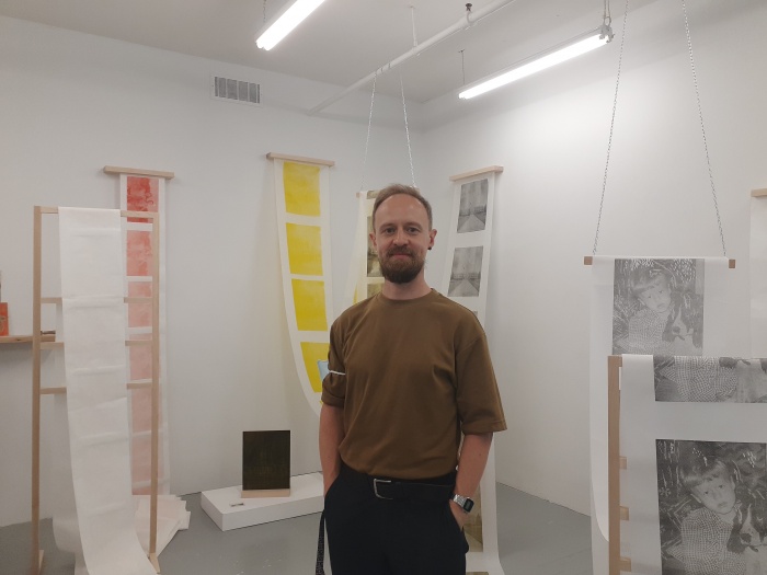 Alexey Lazarev in his studio in Montréal. Photo credit: Ashley Fish-Robertson (The Concordian).