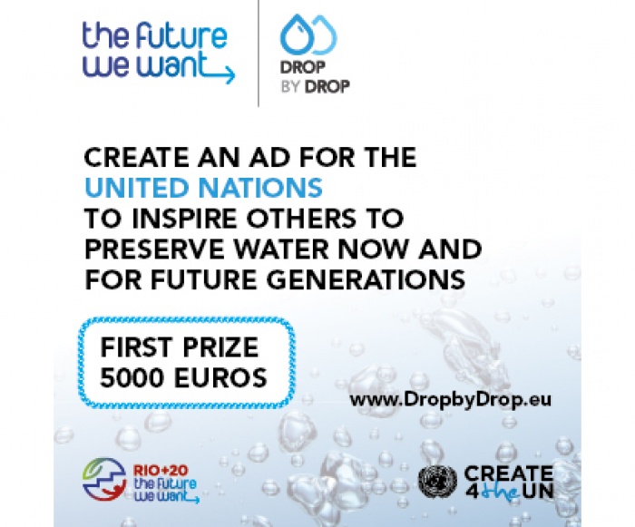 Copenhagen/Brussels (Denmark/Belgium) - The United Nations in Brussels, in collaboration with the Nordic Council of Ministers, has launched an Icograda-endorsed European ad competition called 'The Future We Want - Drop by Drop,' that brings together water