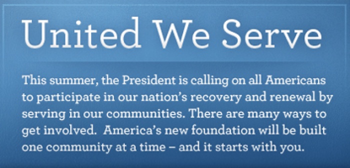 New York (United States) - The White House and the National Endowment for the Arts (NEA) have requested members of AIGA, the professional association for design help in promoting public service opportunities in their communities during the "United We Serv