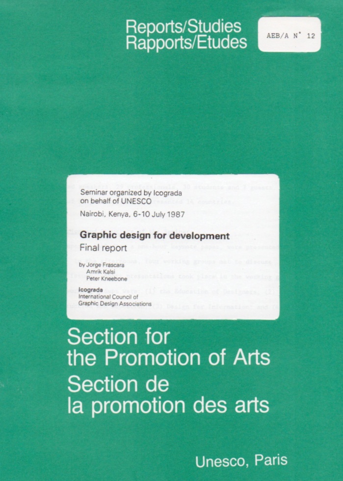 Graphic Design for Development (Seminar organised by Icograda on behalf of UNESCO)