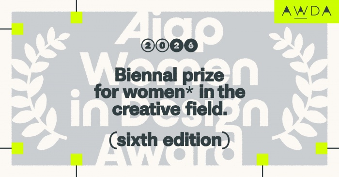 Call for entries for the sixth edition of AWDA. Graphic design of the AWDA identity Studio Laura Moretti